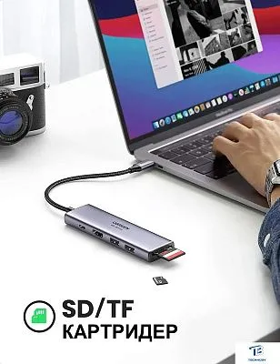 картинка USB хаб Ugreen CM512 60515