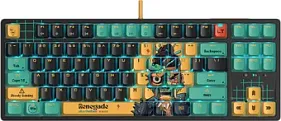 картинка Клавиатура A4Tech Bloody AT87 Renegade черный/зеленый