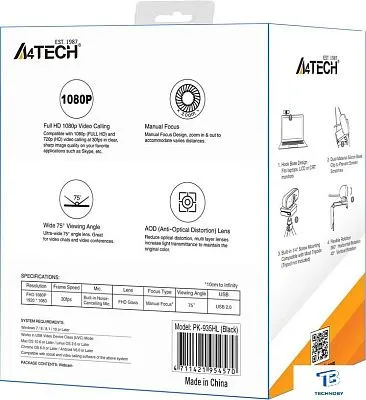 картинка Веб-камера A4Tech PK-935HL