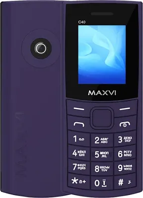 картинка Кнопочный телефон Maxvi C40 Purple
