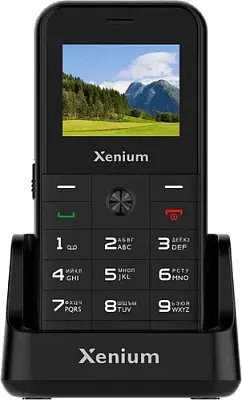 картинка Кнопочный телефон Xenium X718 Black