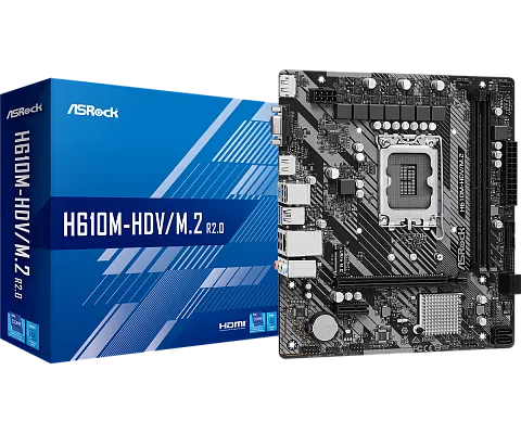 картинка Материнская плата ASRock H610M-HDV M.2 R2.0