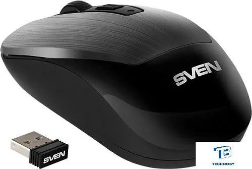 картинка Мышь Sven RX-380W серый металлик