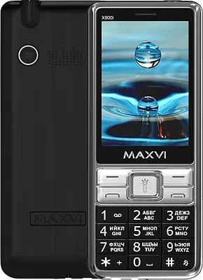 картинка Кнопочный телефон Maxvi X900i Black