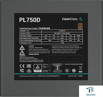 картинка Блок питания Deepcool 750W PL750D