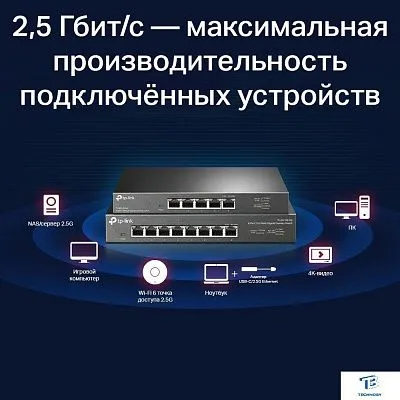 картинка Коммутатор TP-Link TL-SG108-M2