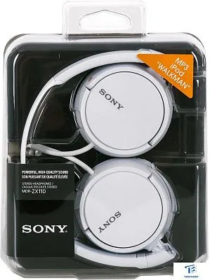 картинка Наушники Sony MDR-ZX110 белый