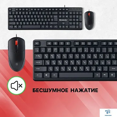 картинка Набор (Клавиатура+мышь) Defender Line C-511 45511