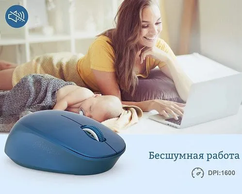 картинка Мышь RATEL E702 небесно голубая