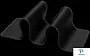 картинка Коврик Defender Black Ultra ONE 50004 - превью 1