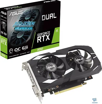 картинка Видеокарта Asus RTX 3050 (DUAL-RTX3050-O6G)
