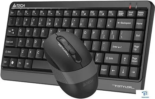 картинка Набор (Клавиатура+мышь) A4Tech Fstyler FG1110 черный/серый