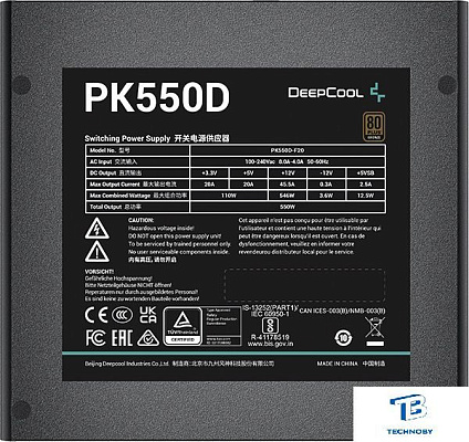 картинка Блок питания Deepcool R-PK550D-FA0B-EU