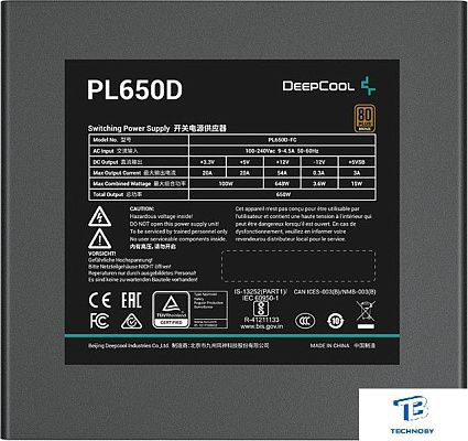 картинка Блок питания Deepcool R-PL650D-FC0B-EU