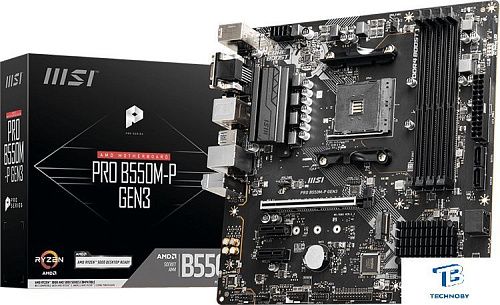 картинка Материнская плата MSI PRO B550M-P GEN3