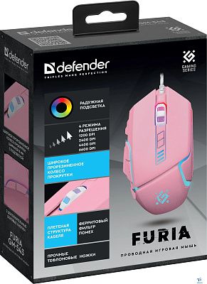 картинка Мышь Defender Furia GM-543 52549