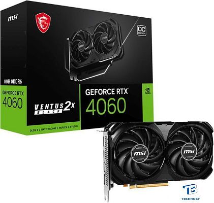 картинка Видеокарта MSI RTX 4060 VENTUS 2X BLACK 8G OC