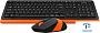 картинка Набор (Клавиатура+мышь) A4Tech FG1010 черный/оранжевый - превью 1