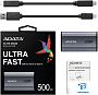 картинка Внешний SSD A-Data 500GB AELI-SE880-500GCGY - превью 1
