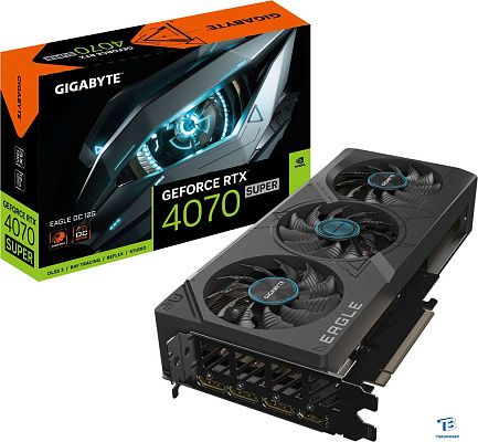 картинка Видеокарта Gigabyte RTX 4070 Super (GV-N407SEAGLE OC-12GD)