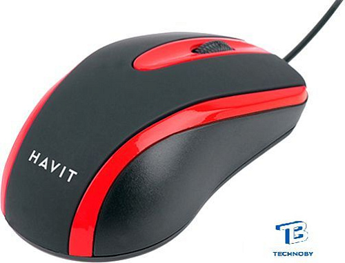 картинка Мышь Havit HV-MS753 Черный/Красный