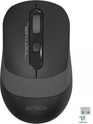 картинка Мышь A4Tech Fstyler FG10S Черный/серый