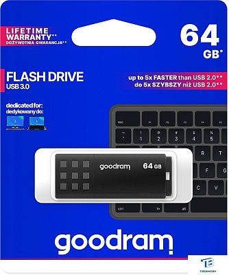 картинка Флэш накопитель Goodram 64GB UME3-0640K0R11