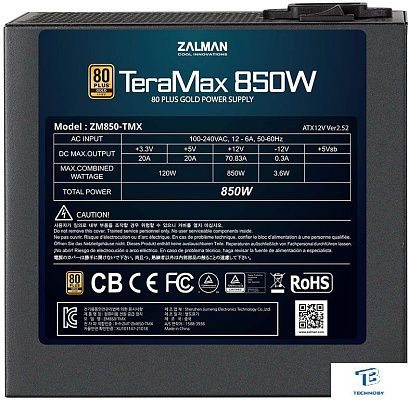 картинка Блок питания Zalman 850W ZM850-TMX