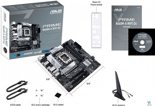 картинка Материнская плата Asus PRIME B660M-A D4 (WI-FI)