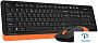 картинка Набор (Клавиатура+мышь) A4Tech FG1010 черный/оранжевый - превью 3