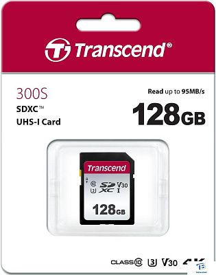 картинка Карта памяти Transcend 128GB TS128GSDC300S