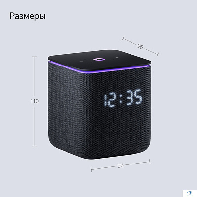 картинка Умная колонка Яндекс Станция Миди черный YNDX-00054BLK