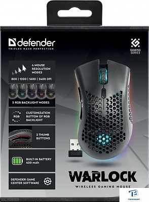 картинка Мышь Defender Warlock GM-709L