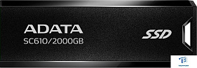 картинка Внешний SSD A-Data 2TB SC610-2000G-CBK/RD