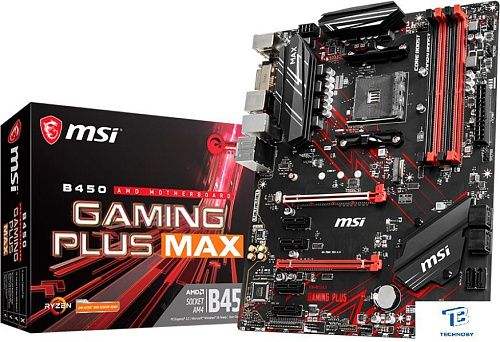 картинка Материнская плата MSI B450 Gaming Plus MAX