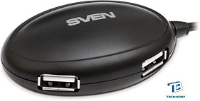 картинка USB хаб Sven HB-401 Черный