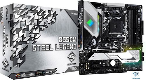 картинка Материнская плата ASRock B550M STEEL LEGEND