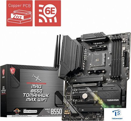 картинка Материнская плата MSI MAG B550 TOMAHAWK MAX (Wi-Fi)