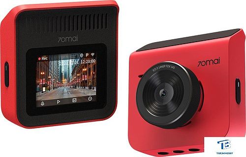 картинка Автомобильный видеорегистратор Xiaomi 70Mai Dash Cam A400 Красный