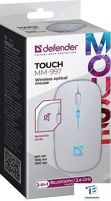 картинка Мышь Defender Touch MM-997 белая
