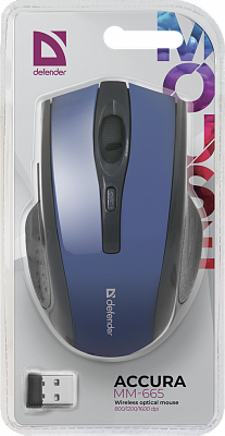 картинка Мышь Defender Accura MM-665 синий