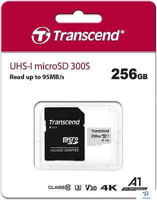 картинка Карта памяти Transcend 256GB TS256GUSD300S-A