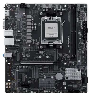картинка Материнская плата MSI PRO B840M-B