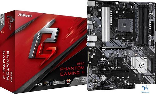 картинка Материнская плата ASRock B550 Phantom Gaming 4