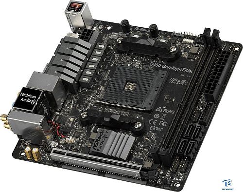 картинка Материнская плата ASRock B450 GAMING-ITX AC