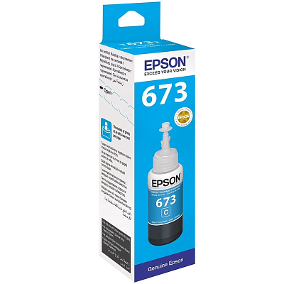 картинка Картридж Epson C13T673298 T6732 голубой