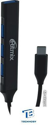 картинка USB хаб Ritmix CR-4401 Metal