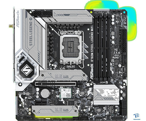 картинка Материнская плата ASRock B760M Steel Legend (Wi-Fi)