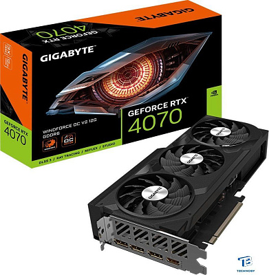 картинка Видеокарта Gigabyte RTX 4070 (GV-N4070WF3OCV2-12GD)