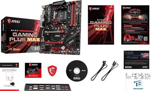 картинка Материнская плата MSI B450 Gaming Plus MAX